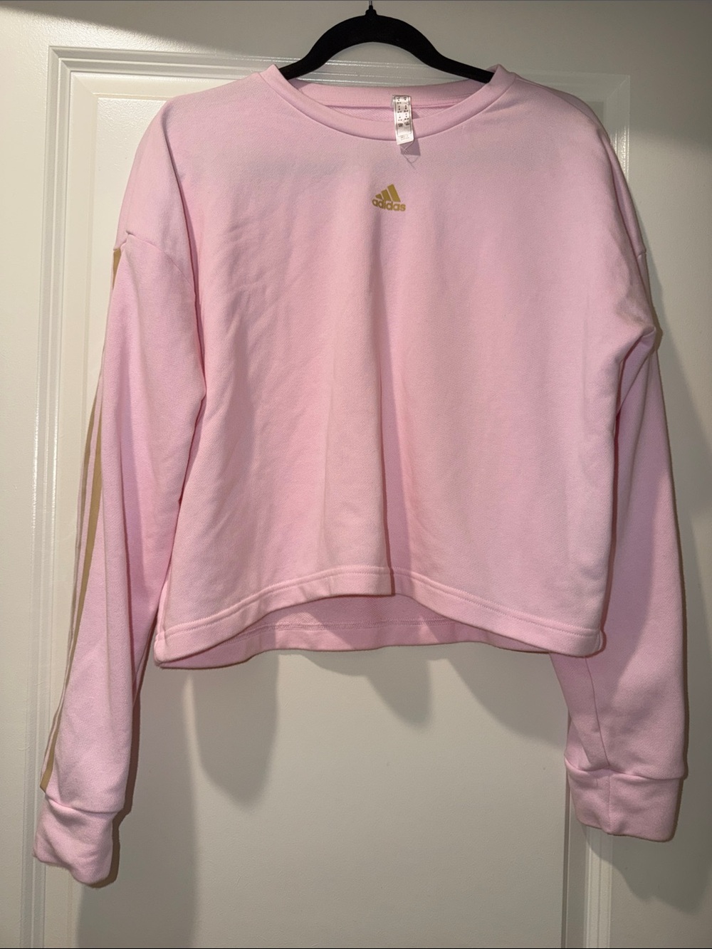 adidas Primegreen Line Pink Crewneck Sweatshirt with Gold Logo
